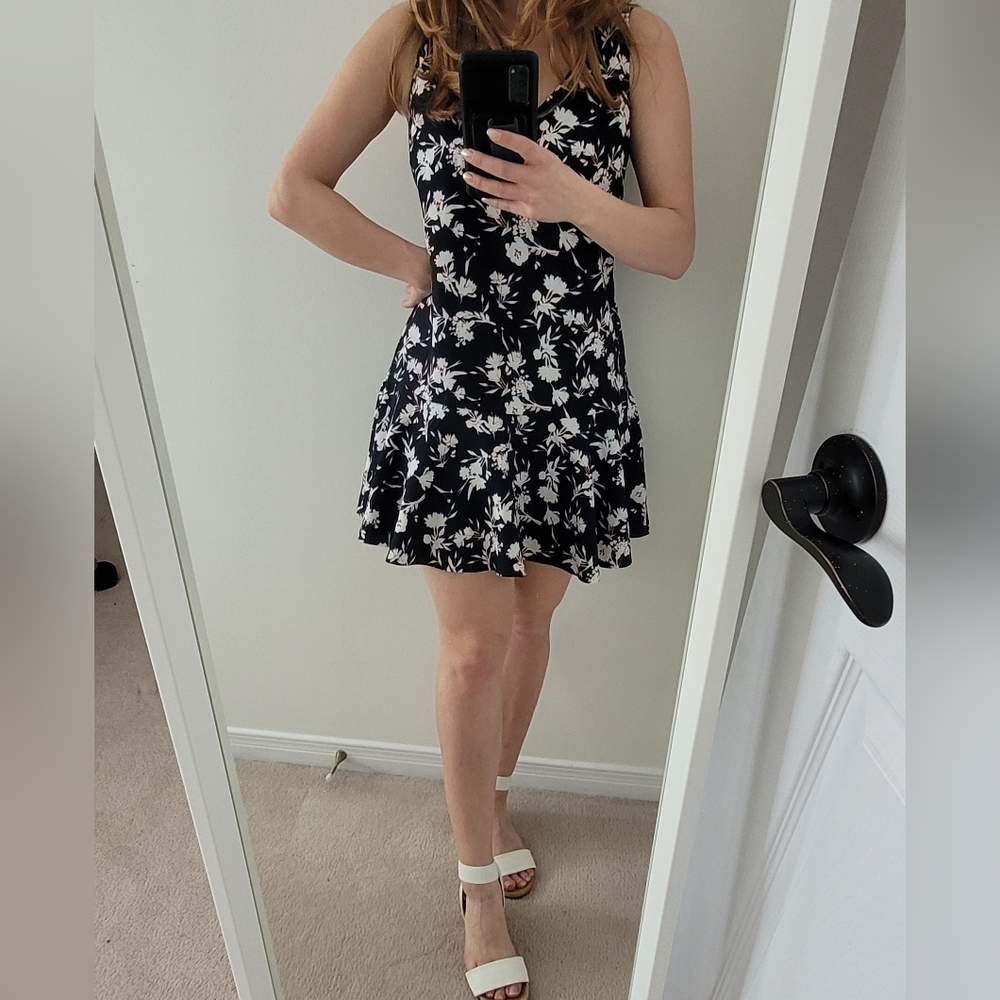 Banana Republic Floral Mini Dress Petite